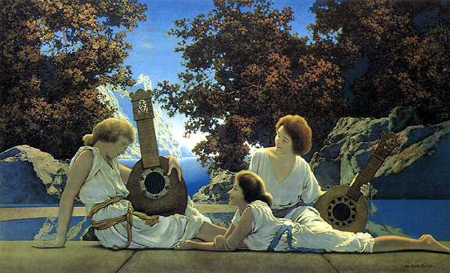 The Lute Players -- by Maxfield Parrish