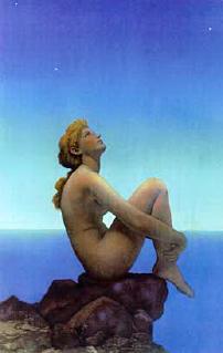 Stars by Maxfield Parrish -- a source of inspiriation and information to intuitive workers