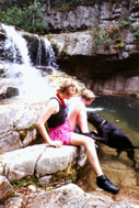 St. Mary's Falls in the Blue Ridge Mountains.